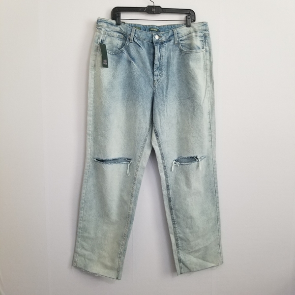 wild fable Denim - NWT Wild Fable High Rise Straight Distressed Jeans Size 16